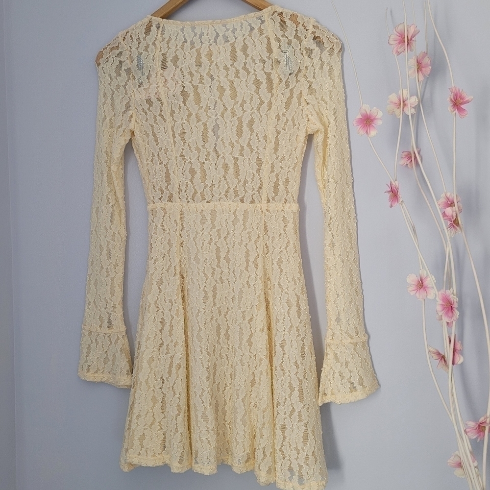 NWT FREE PEOPLE Teen Witch Lace Dress - Picture 4 of 10